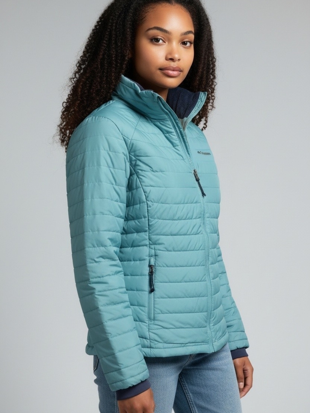Columbia Women's Teal Quilted Puffer Jacket